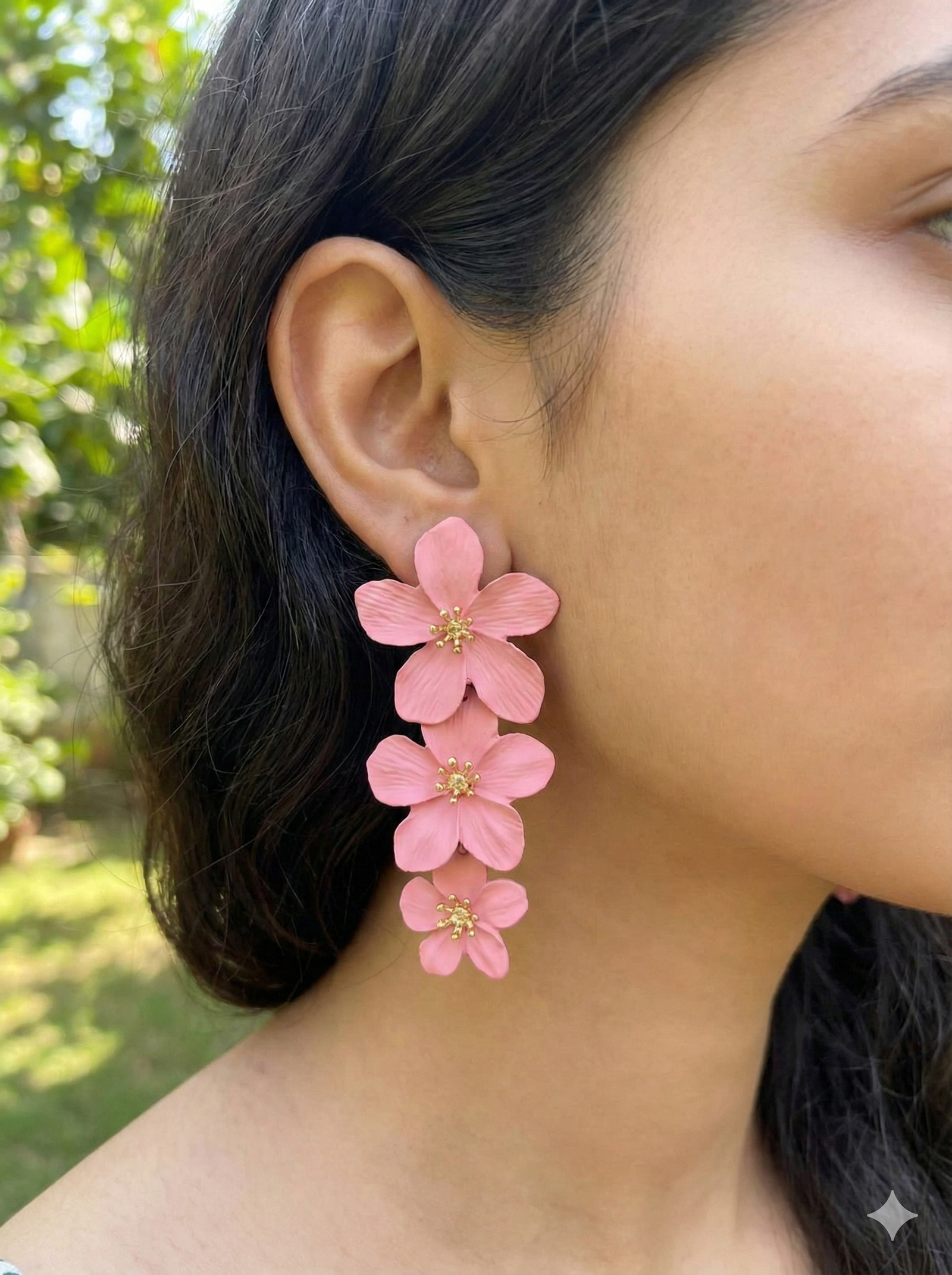 Korean Pink Flower Drop Designer - Image 3