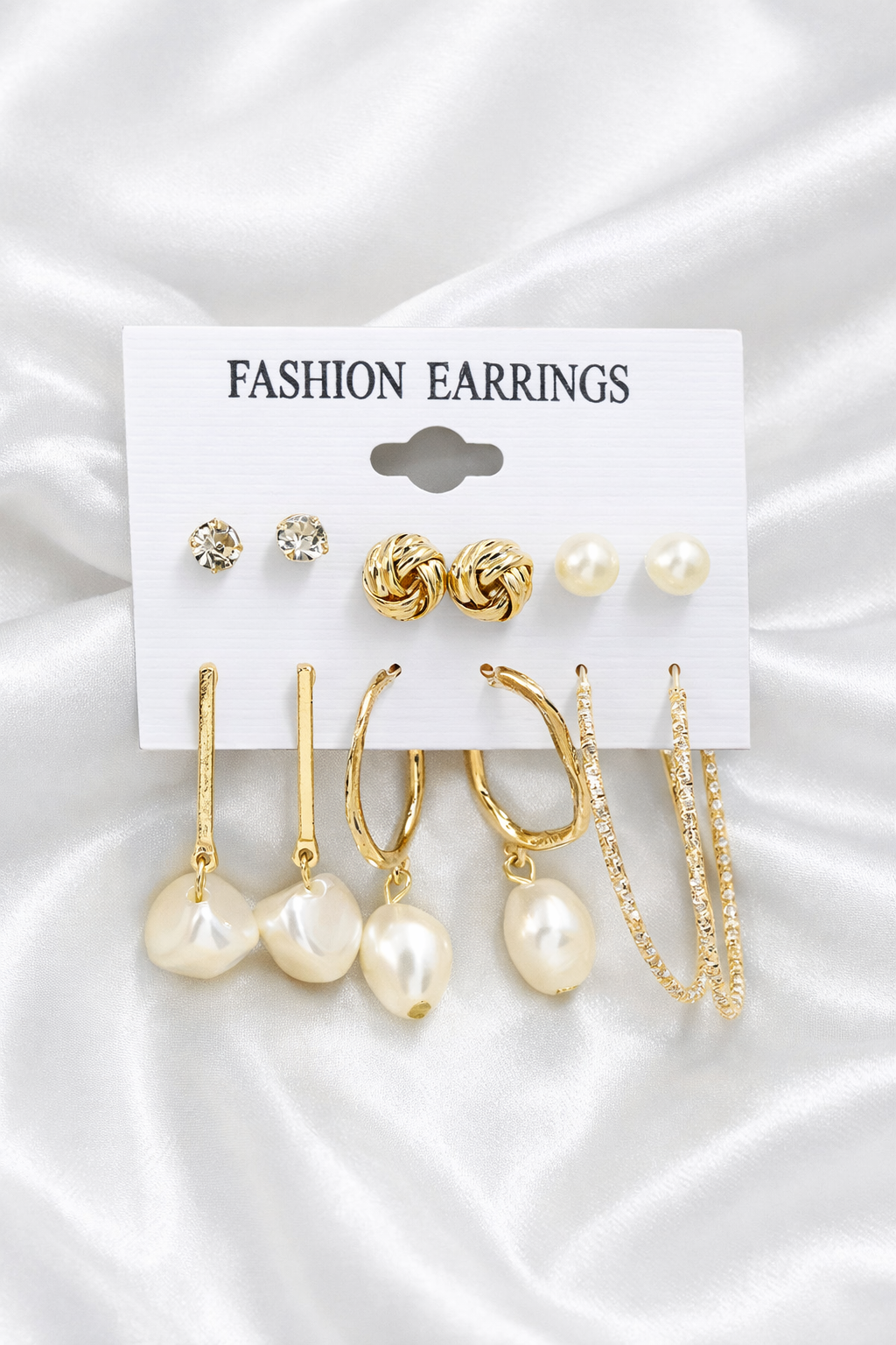 Gold Plated Earrings Combo pack of 6 Earrings