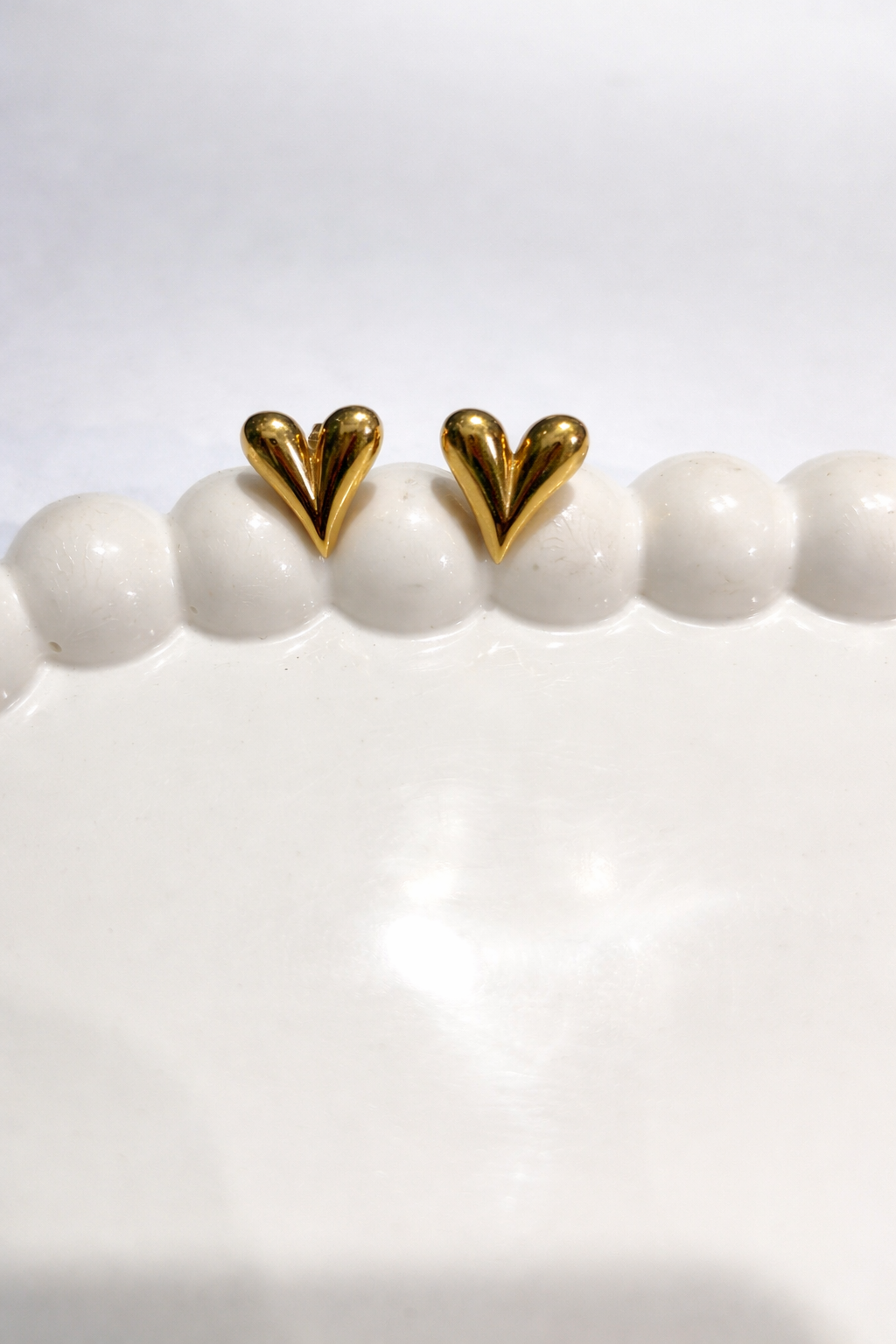 Anti Tarnish Heart Shape Stud earrings