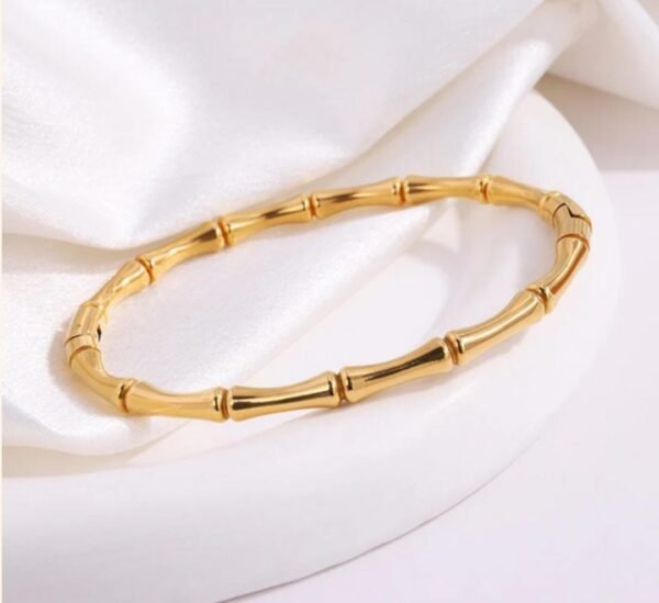 Stainless Steel Gold Plated South Korean Anti Tarnish Bracelet - Image 2
