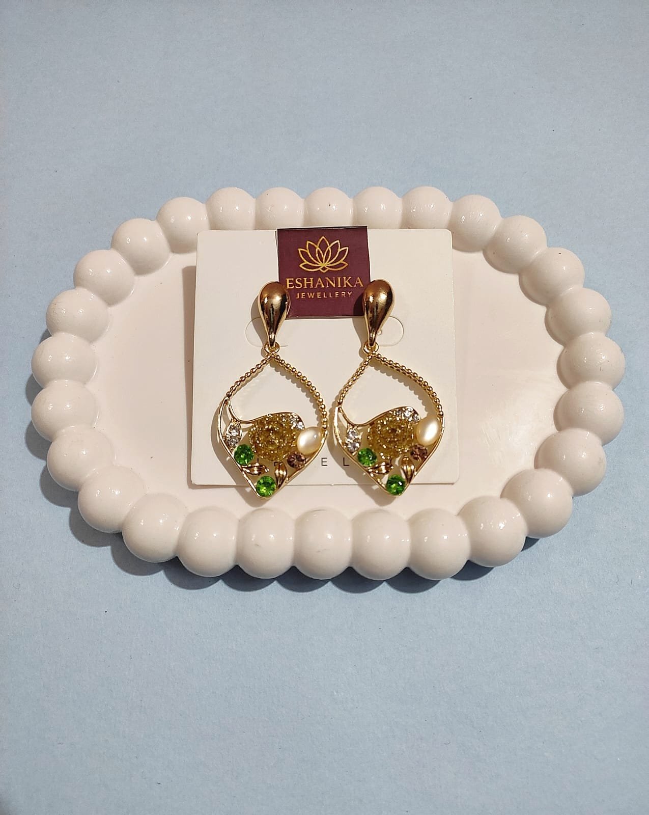 Stainless steel Anti tarnish V- Shaped Hoop Earrings