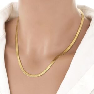 Stainless Steel Gold Plated Snake chain Anti Tarnish For Girls And Women