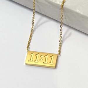 Stainless Steel Gold Plated 11:11 chain Anti Tarnish For Girls And Women