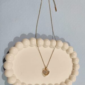 Stainless Steel Gold Plated heart chain Anti Tarnish For Girls And Women