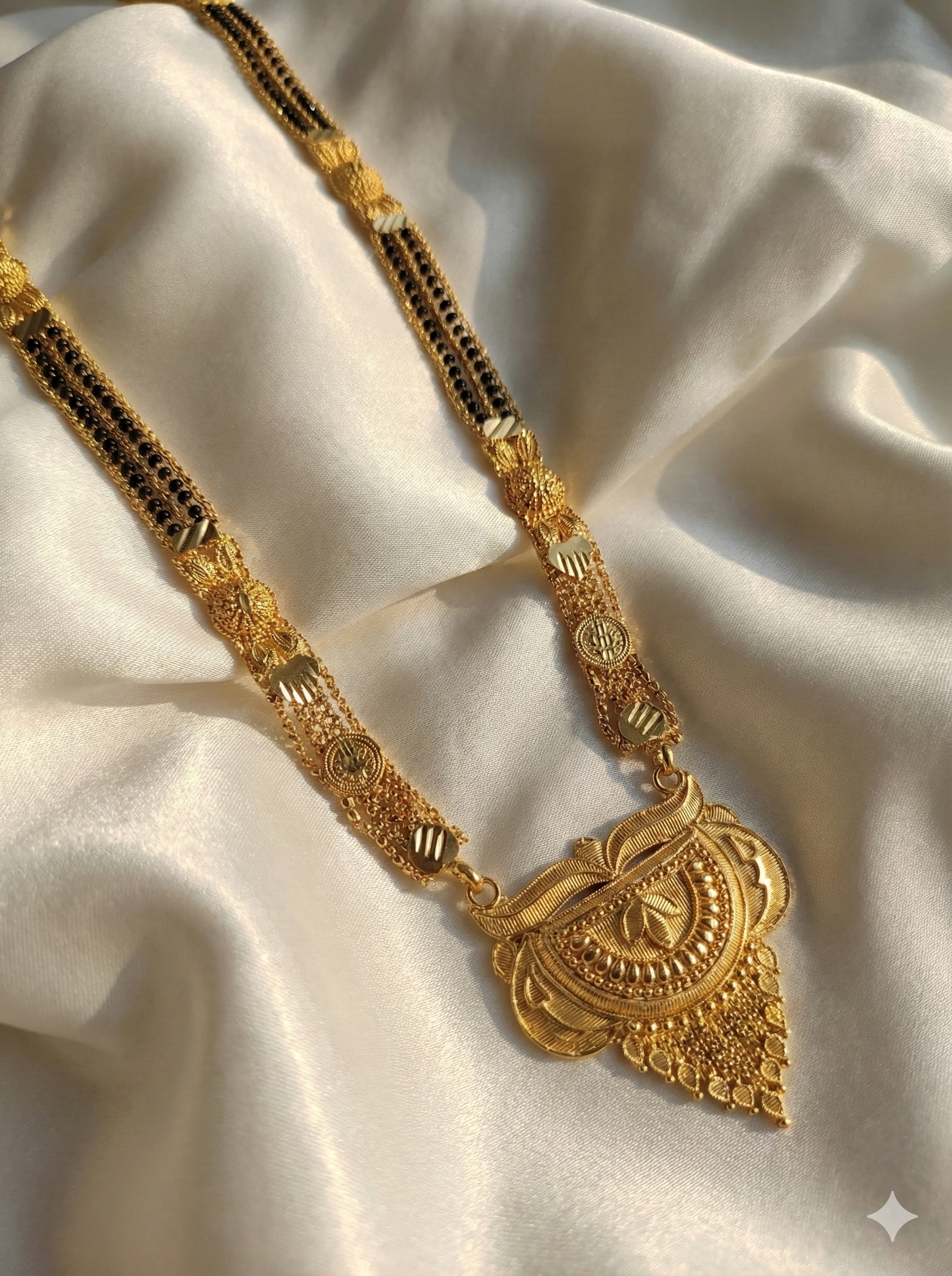 Royal Bridal Gold Plated Heavy Traditional Mangalsutra Design