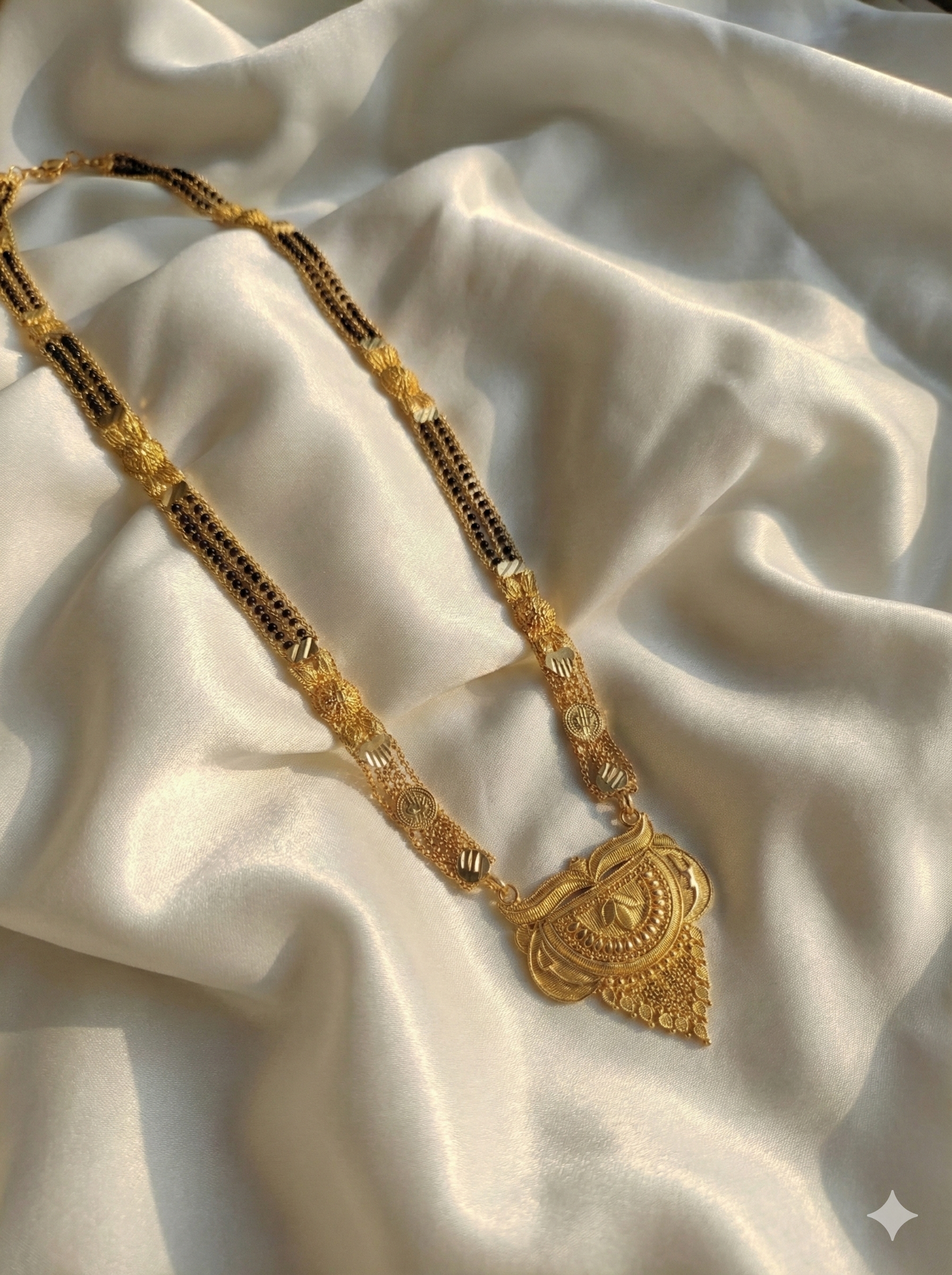 Royal Bridal Gold Plated Heavy Traditional Mangalsutra Design - Image 3