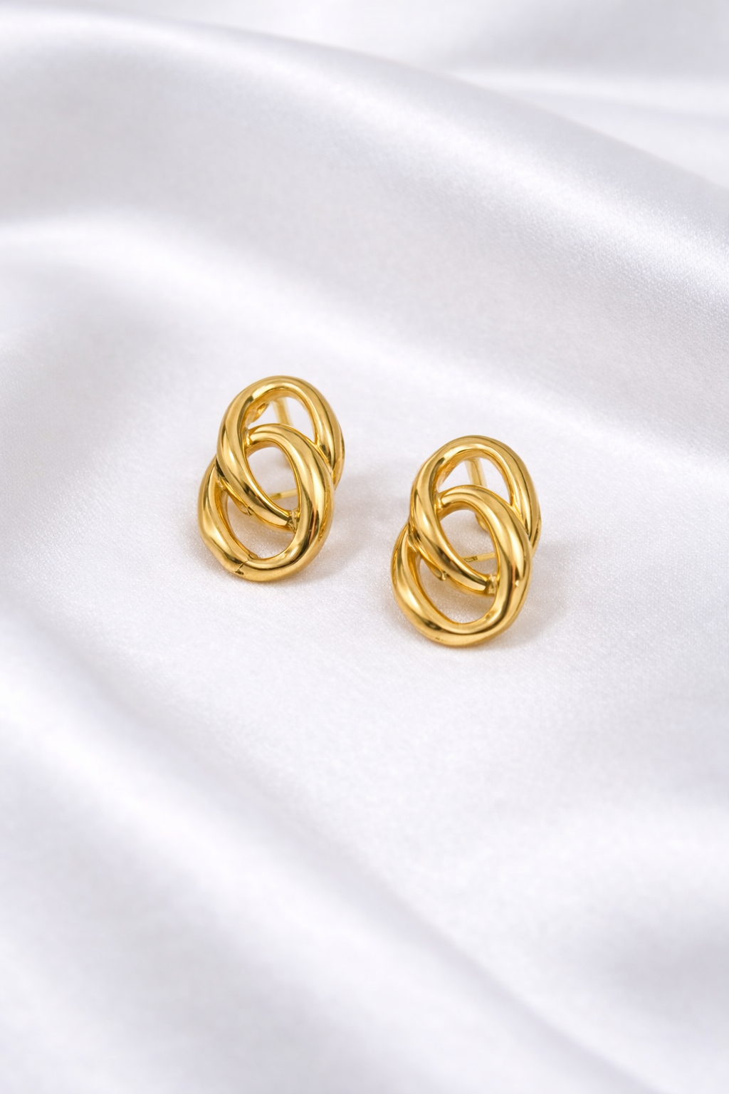 Anti Tarnish 18K Gold Plated Stud Earrings | Office & Party Wear