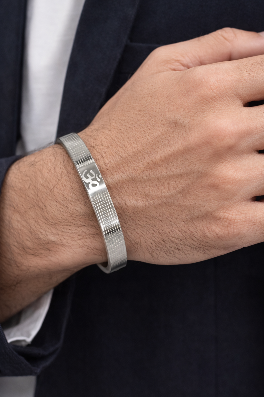 Om Kada for Men – Anti Tarnish Stainless Steel Bracelet | Stylish Men’s Kada