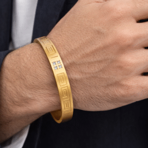 Anti Tarnish Men’s Kada Bracelet | Stylish Stainless Steel Kada for Men | Trendy Men’s Jewellery