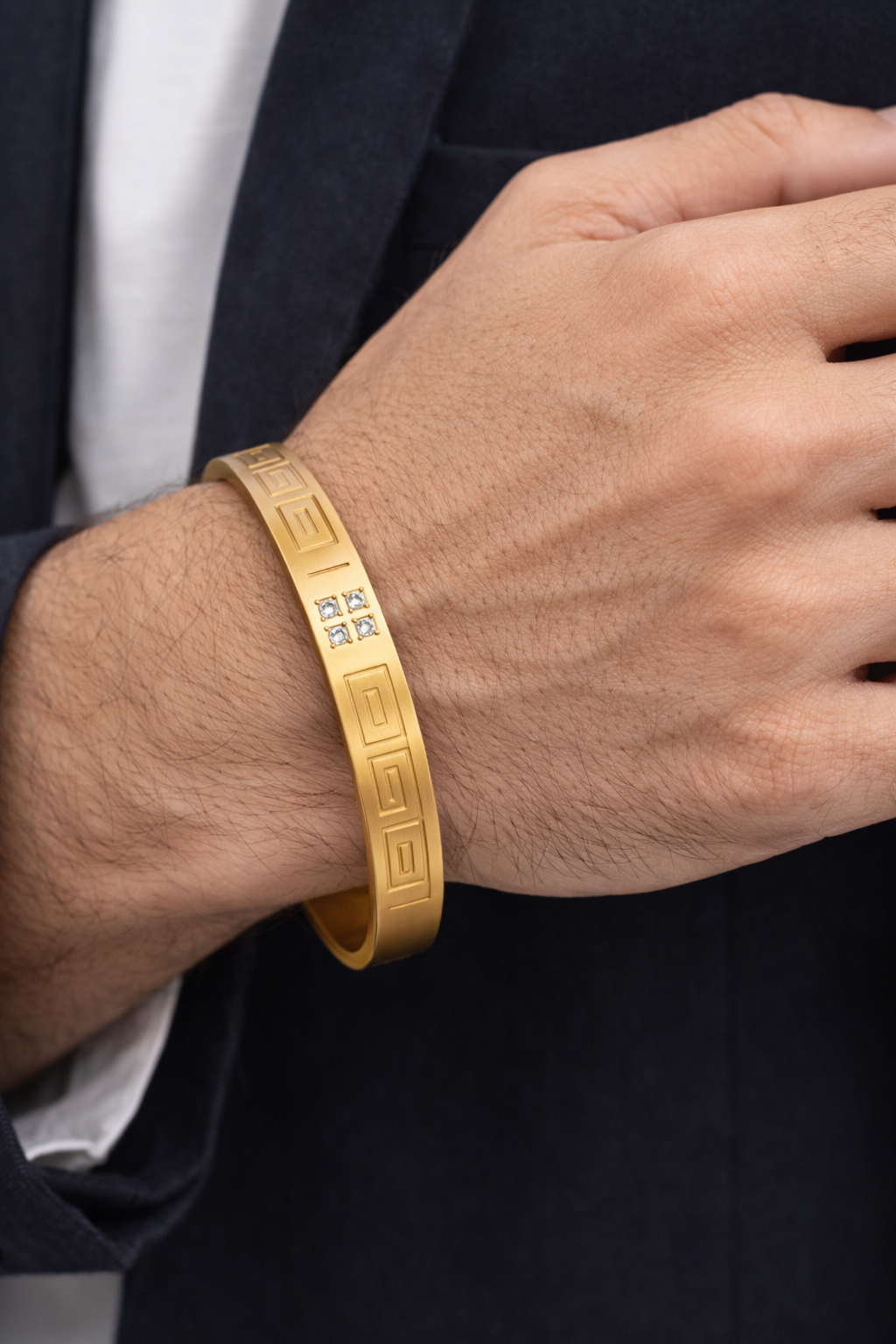 Anti Tarnish Men’s Kada Bracelet | Stylish Stainless Steel Kada for Men | Trendy Men’s Jewellery