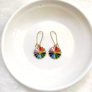 Hoops Charm Earrings for Girls | Trendy Gold-Plated Hoop Earrings with Charms | Lightweight Daily Wear Jewellery