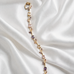 Multi Tulip Bracelet for Women | Anti Tarnish Floral Charm Bracelet | Trendy Minimal Jewellery India