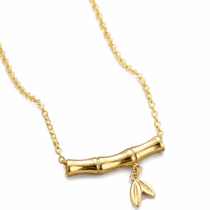 Anti Tarnish Bamboo Chain Necklace for Women & Girls | Stainless Steel Waterproof Bamboo Link Chain | Trendy Everyday Jewelry