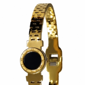 Anti Tarnish Stone Mini Watch Dial Roman Number Bracelet for Women | Stainless Steel Elegant Charm Bracelet