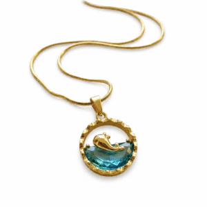 Anti Tarnish Ocean Charm Necklace for Women & Girls | Stainless Steel Waterproof Beach-Inspired Chain | Seashell & Ocean Theme Pendant Jewelry