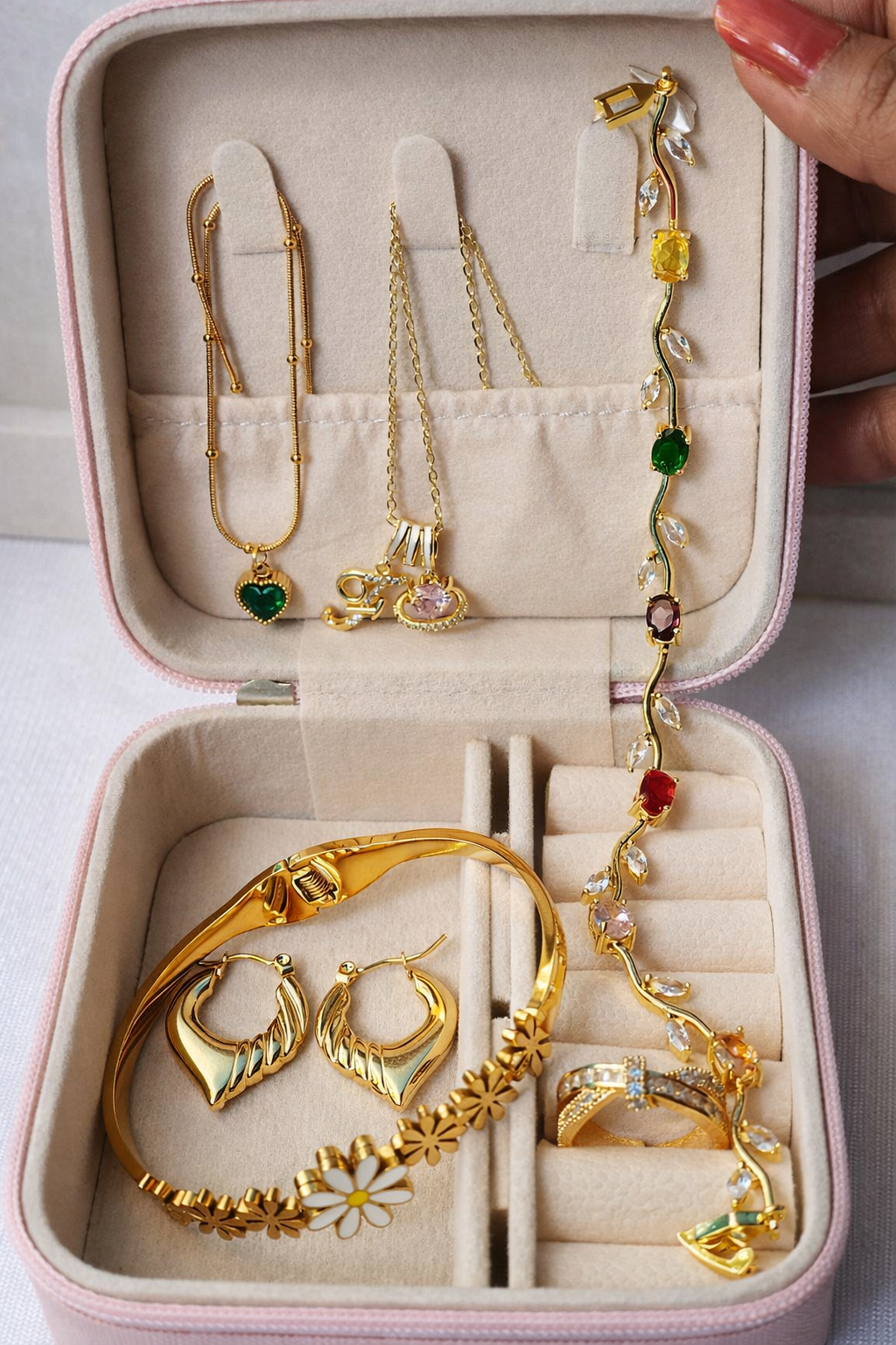 Customizable Anti Tarnish Jewellery Gift Box for Women