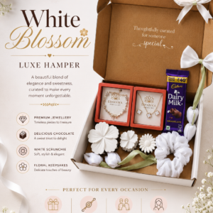 White Blossom Luxe Hamper | Premium Gift Box for Women & Loved Ones