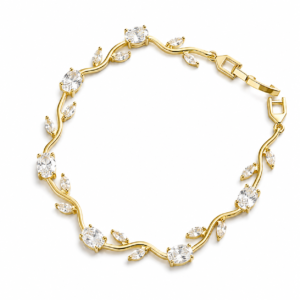 White Tulip Bracelet for Women | Anti Tarnish Floral Bracelet