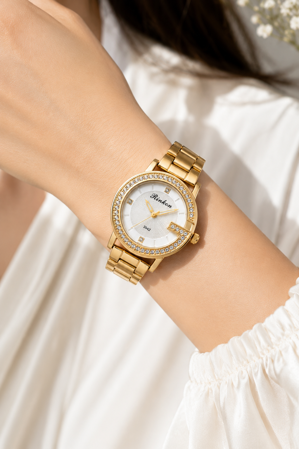 Premium Anti Tarnish Watch for Women | Waterproof Stainless Steel Luxury Wrist Watch - Image 2